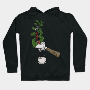 Coffee Plant Sieve Carriers Coffee Design Hoodie